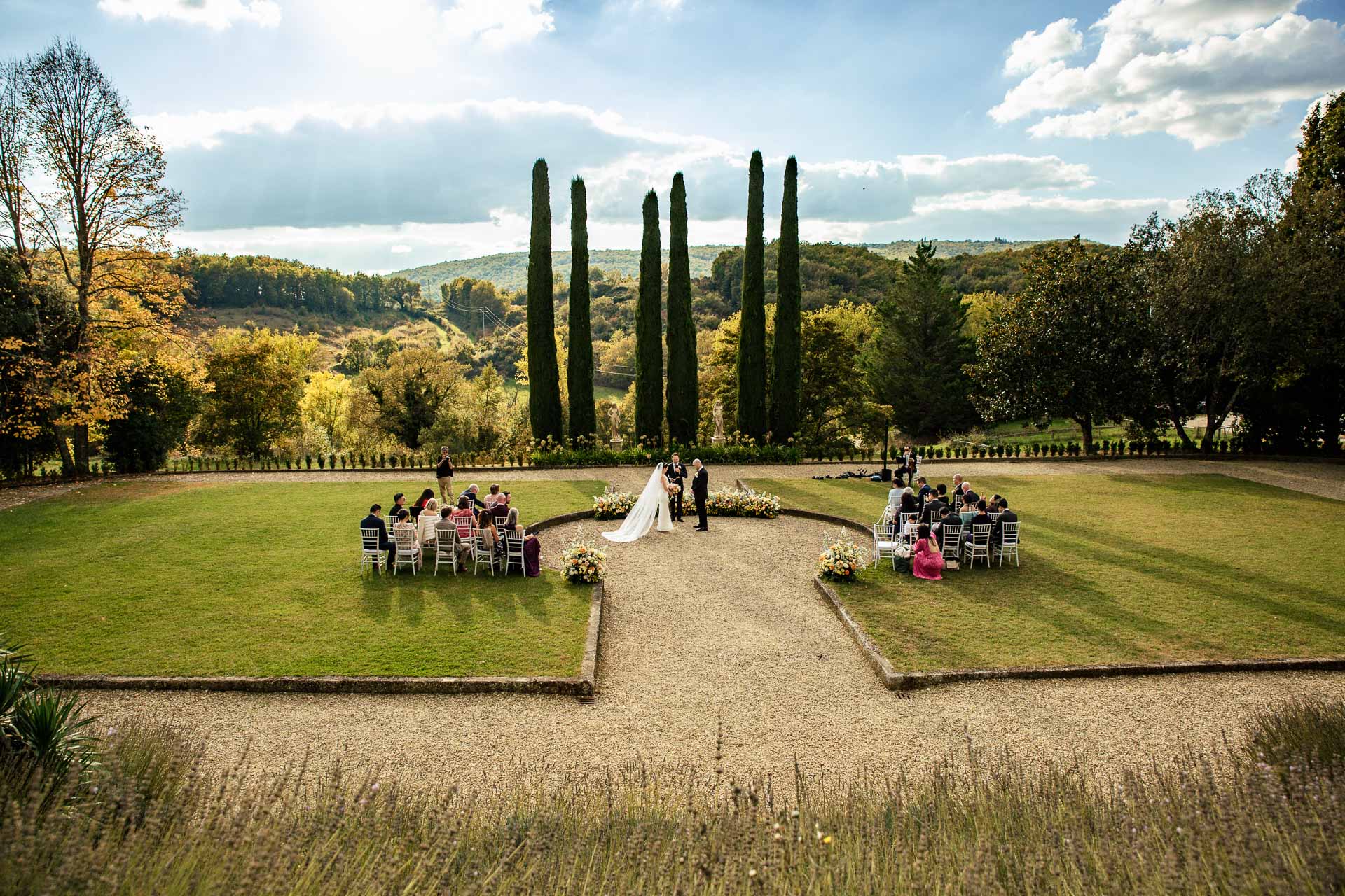 A moment from Yunna and Nick’s multi-day wedding celebration in Valdambra.
